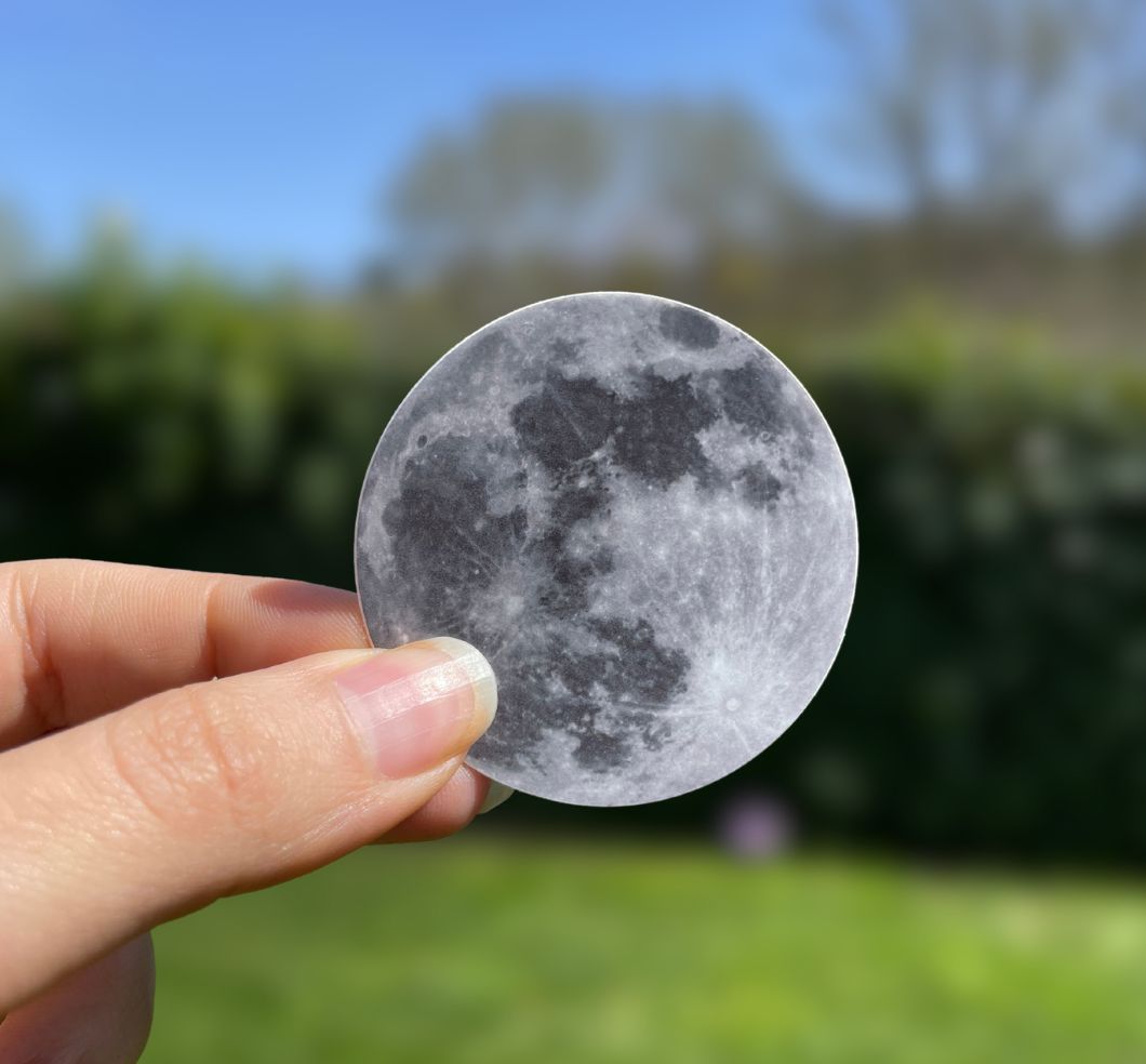 Moon Badge Sticker
