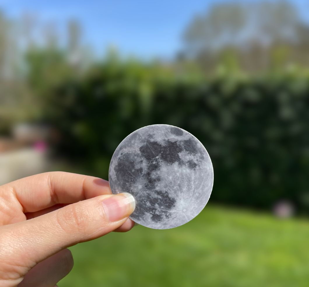 Moon Badge Sticker