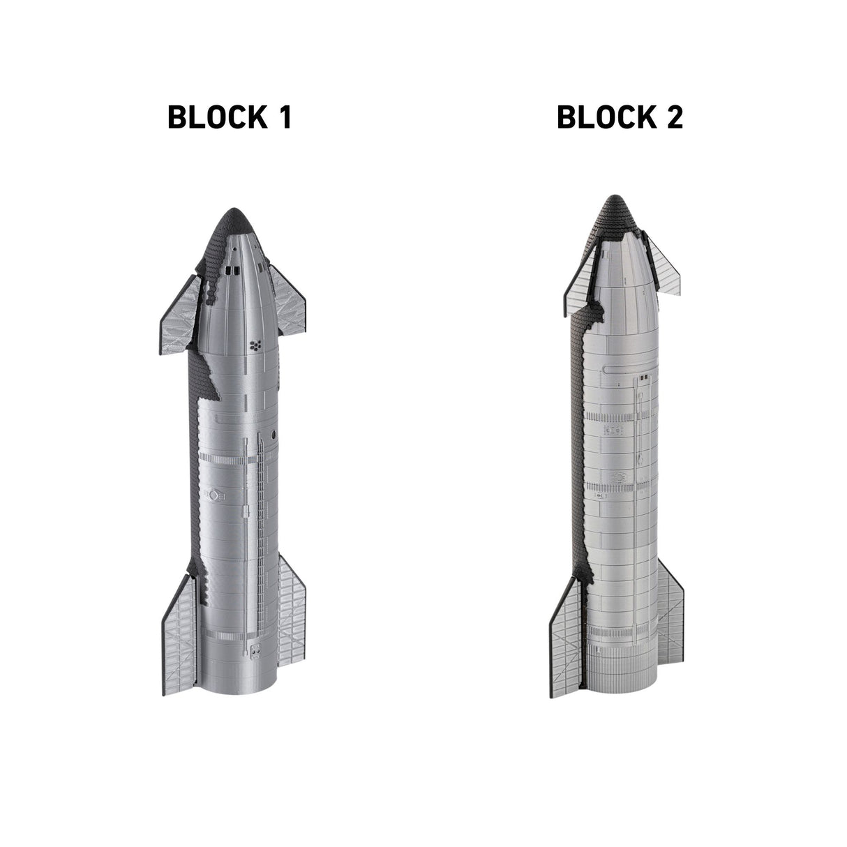 SpaceX Starship Block 1, 1:144 scale model by Space Rocket Lab