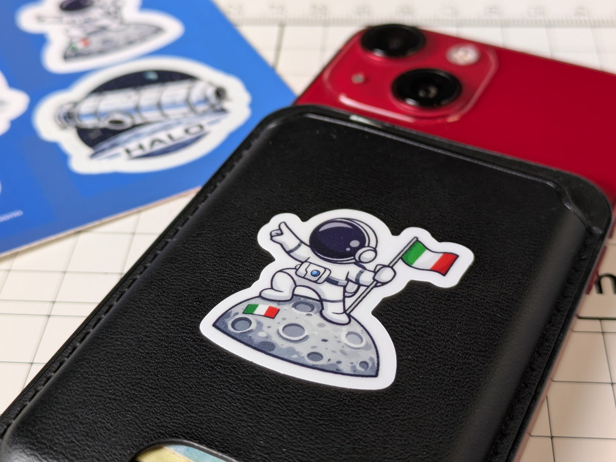 ASI astronaut sticker