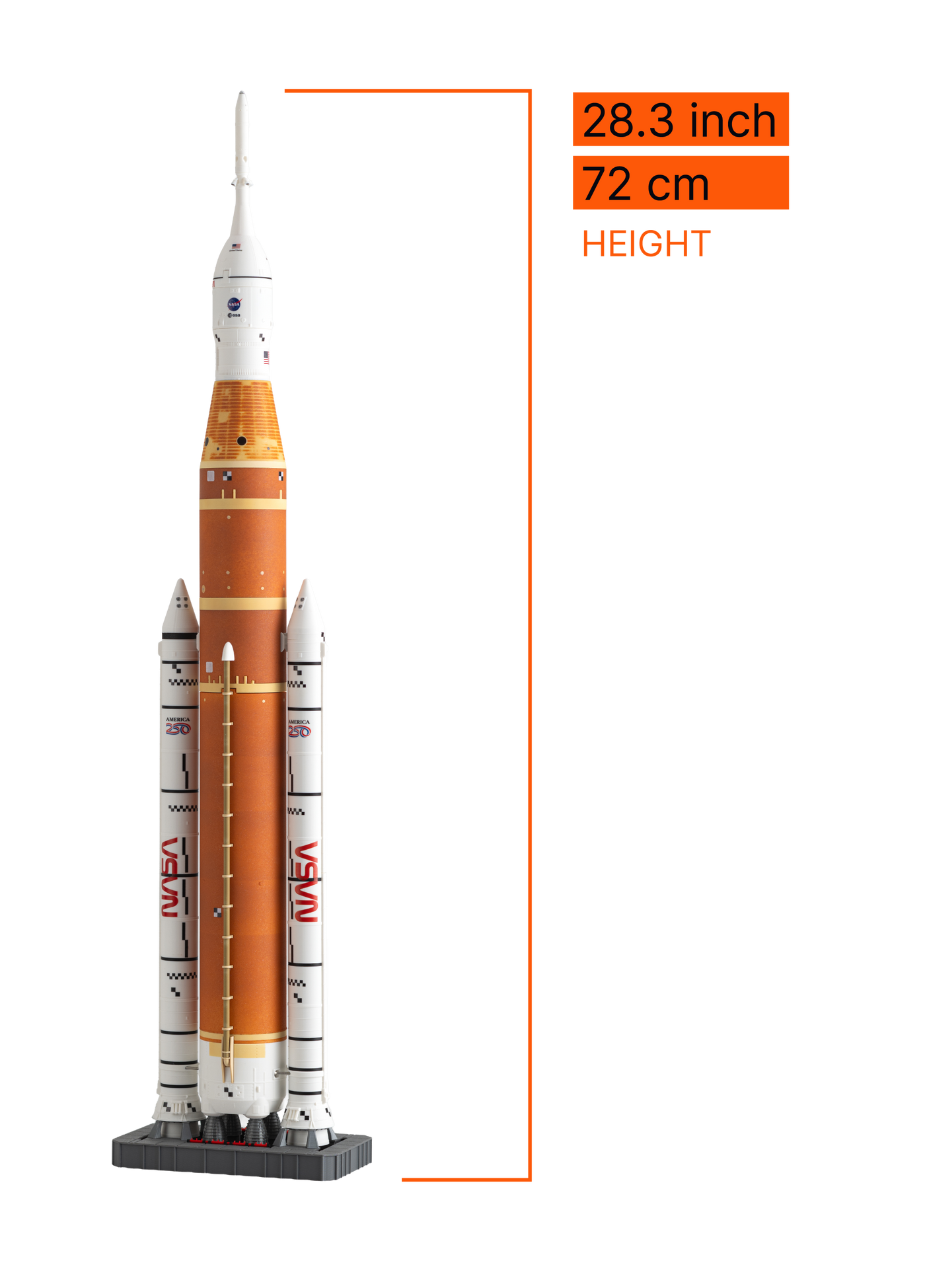 SLS 1:144 Founders Edition — scale dimensions