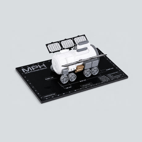 MINI MPH 1:87 scale model of the Multi Purpose Habitat on its plexiglass display base