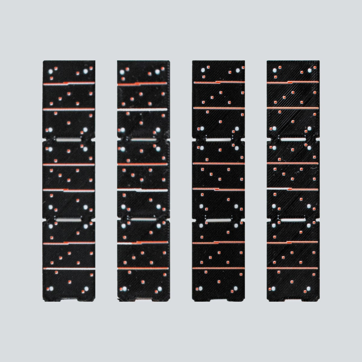 The four deployed Orion solar panels, side by side