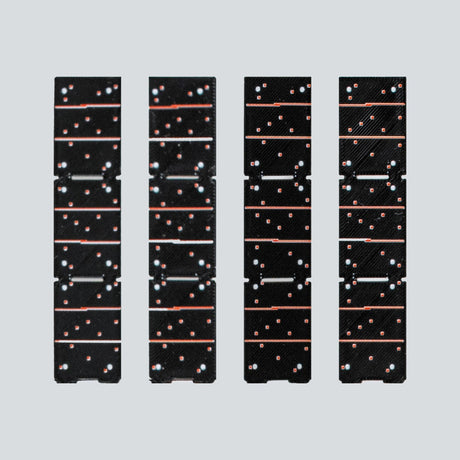 The four deployed Orion solar panels, side by side