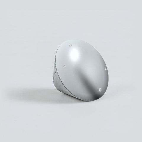 Orion crew capsule 1:144 with its heat shield covered in chrome aluminum tape