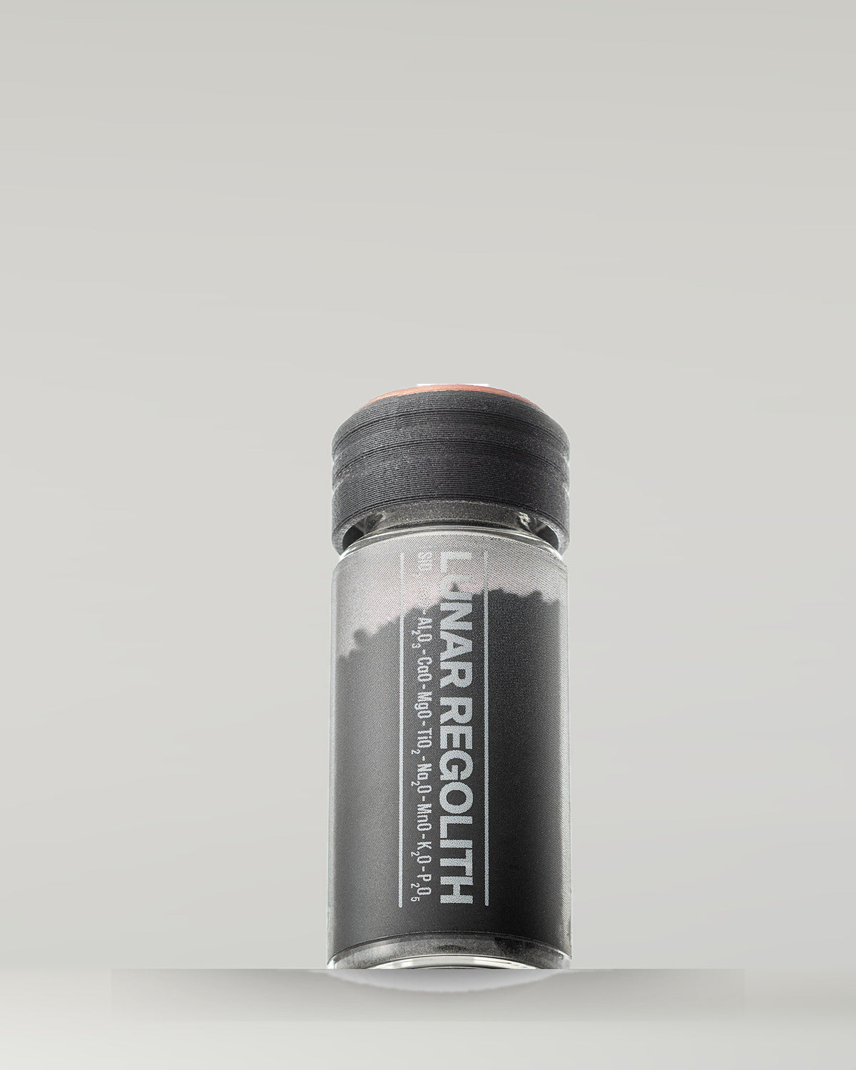 Lunar regolith simulant jar